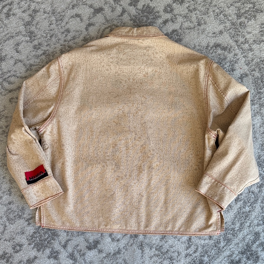 HUGO X LES BENJAMINS RELAXED-FIT JACKET WITH ALL-OVER PRINT - Picture 15 of 15